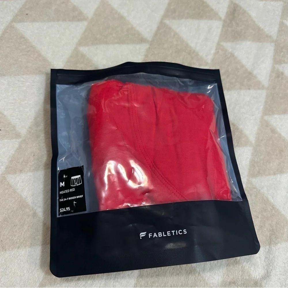 Fabletics 24/7 boxer brief heated red